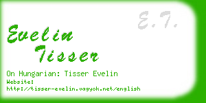 evelin tisser business card